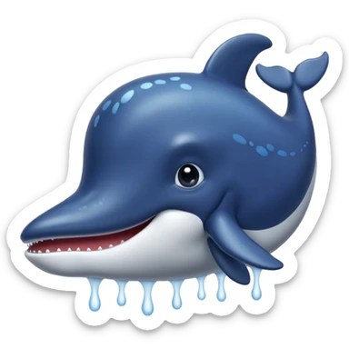 Whale blow hole sticker