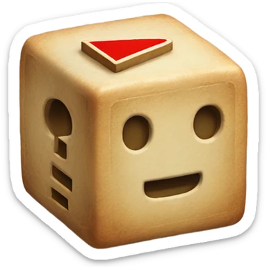 A Mario Block with a game controller on one side and the question mark on the other side sticker