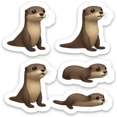 River Otter sticker