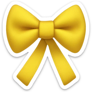 Yellow bowtie sticker