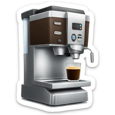 Coffee machine sticker