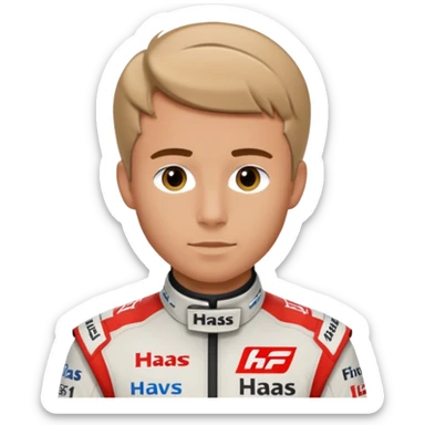 Ollie Bearman in Haas F1 Suit sticker