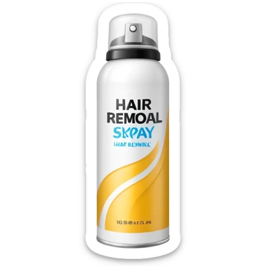 Hair removal spray emoji sticker