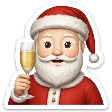 Santa Claus New Year 2026 sticker