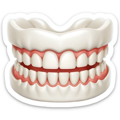 Denture sticker
