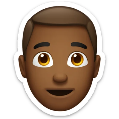 Brown Christmas emojis sticker