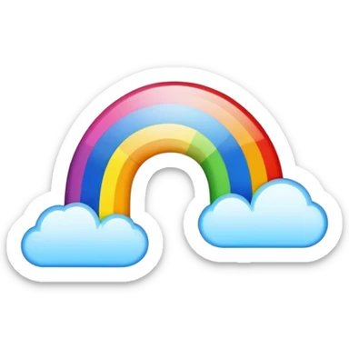 flash colored like rainbow sticker