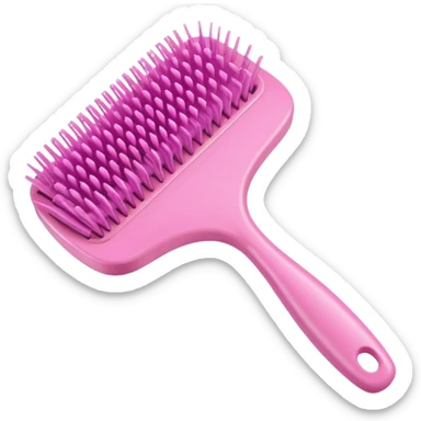 Cepillo de cabello rosa  sticker