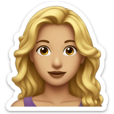 A beautiful women sticker