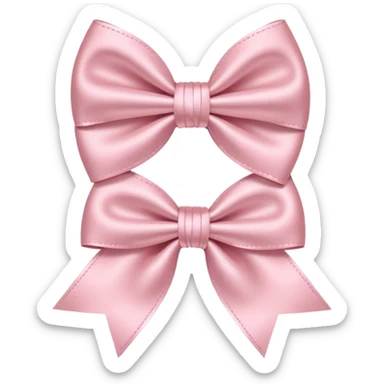 Light pink bows sticker