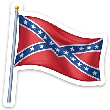 Confederate flag sticker