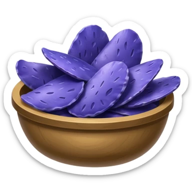 blue potato chips sticker