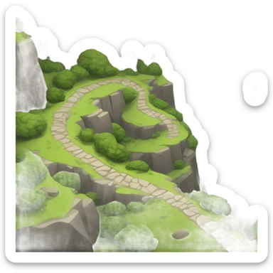 mountain trail sticker