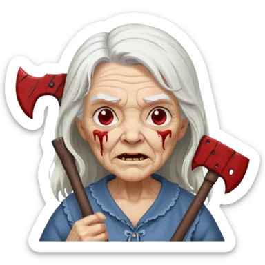Granny horror game sticker