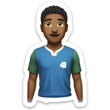 Camiseta número 4 sticker