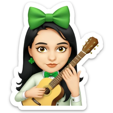 Leprechaun Guitarist sticker