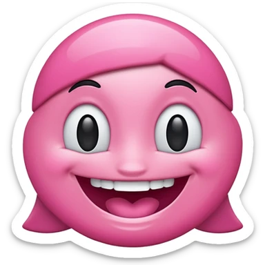 smile with heart sticker