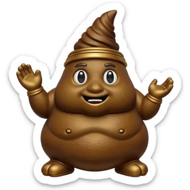 poop god actec sticker