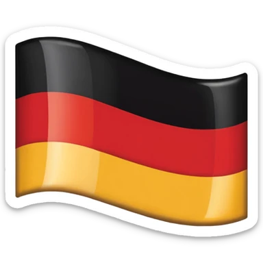 simple and clear Germany flag sticker