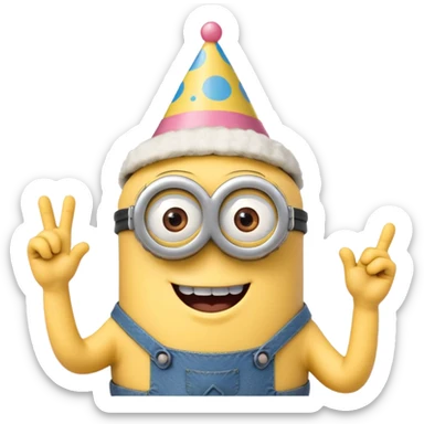 Minion🎂Bob esponja sticker