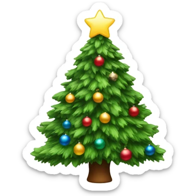 christmas tree sticker