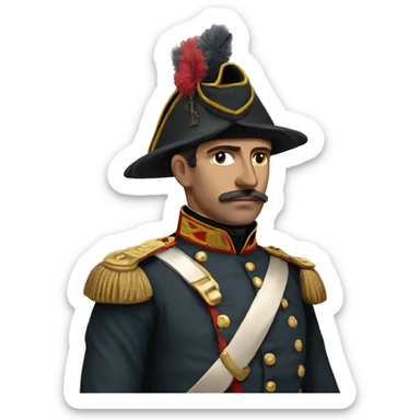19th century English soldier sticker