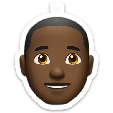 Black man in jail sticker