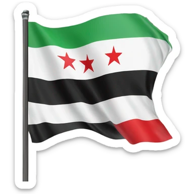 Free syria flag sticker