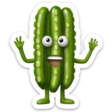 Pickle man sticker