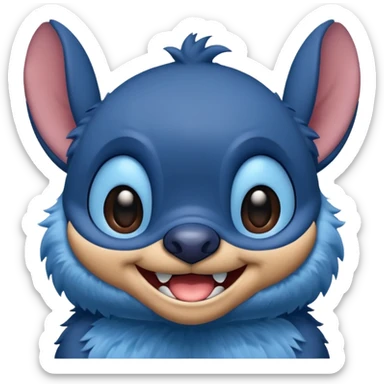 Stitch sentado sticker