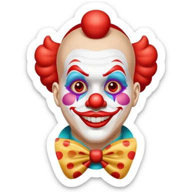 El payaso con la suela roja  sticker