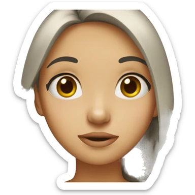 girl whispering sticker