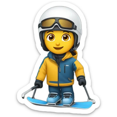 Skieuse professionnelle  sticker