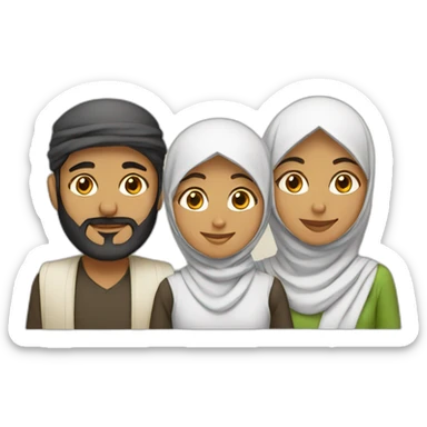 muslim family sticker