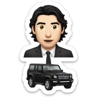 Adam Driver driving sticker