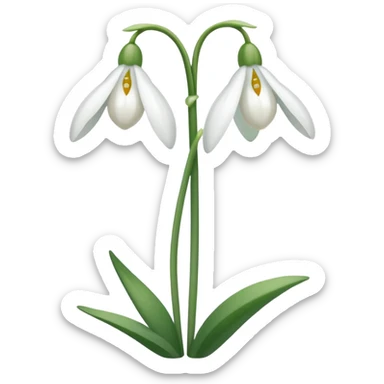 snowdrop emoji sticker
