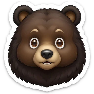 🐻‍❄️ black bear sticker