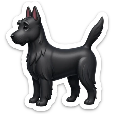 Scottie dog emoji sticker