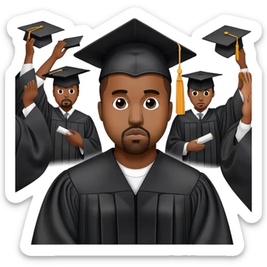 Kanye graduation album sticker