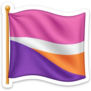 Lesbian flag sticker