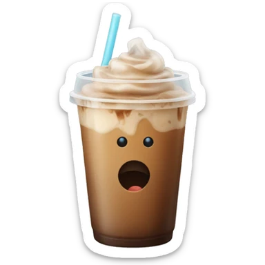 Iced coffee sticker