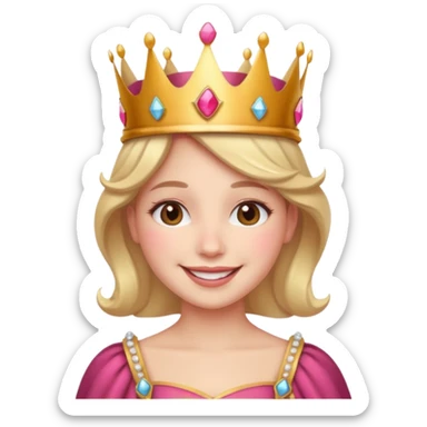 Una persona enamorado y con una corana sticker