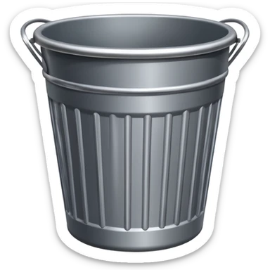 trash bin container with rim sticker