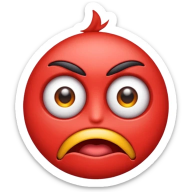 crea una imagen con un emoji Furioso sticker