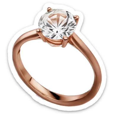 Cartier solitaire engagement ring Roségold  sticker