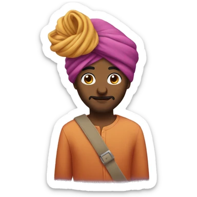 Turban guy in love sticker