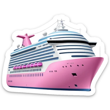 pink cruise ship sticker