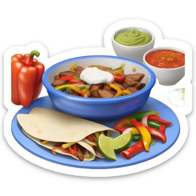Eating fajitas sticker