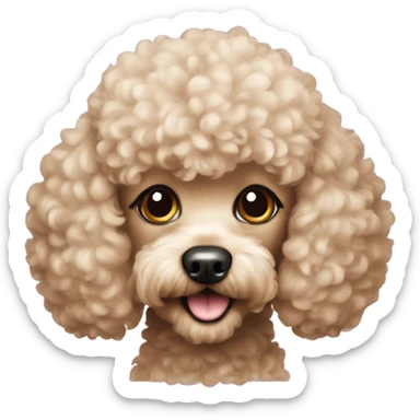 toy poodle sticker