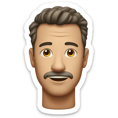 A man that is upside down  sticker